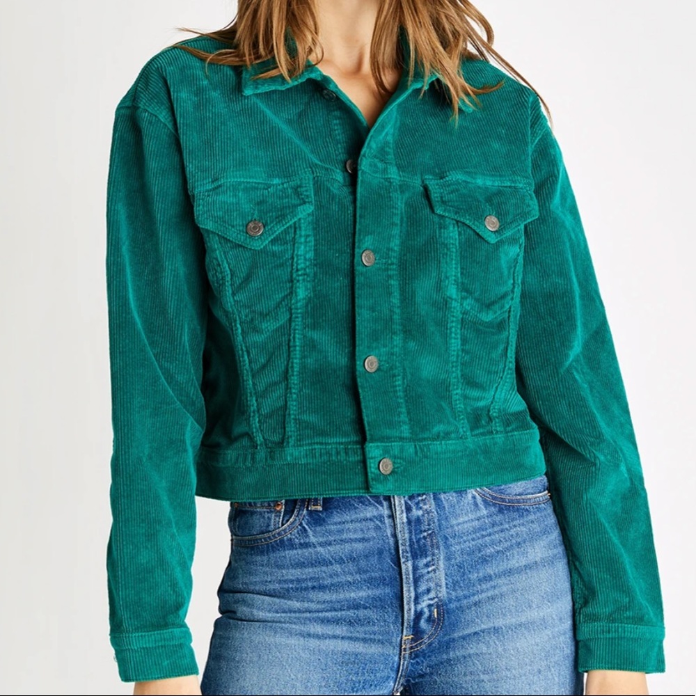 ETICA Chelsey Cord Jacket - Jade S